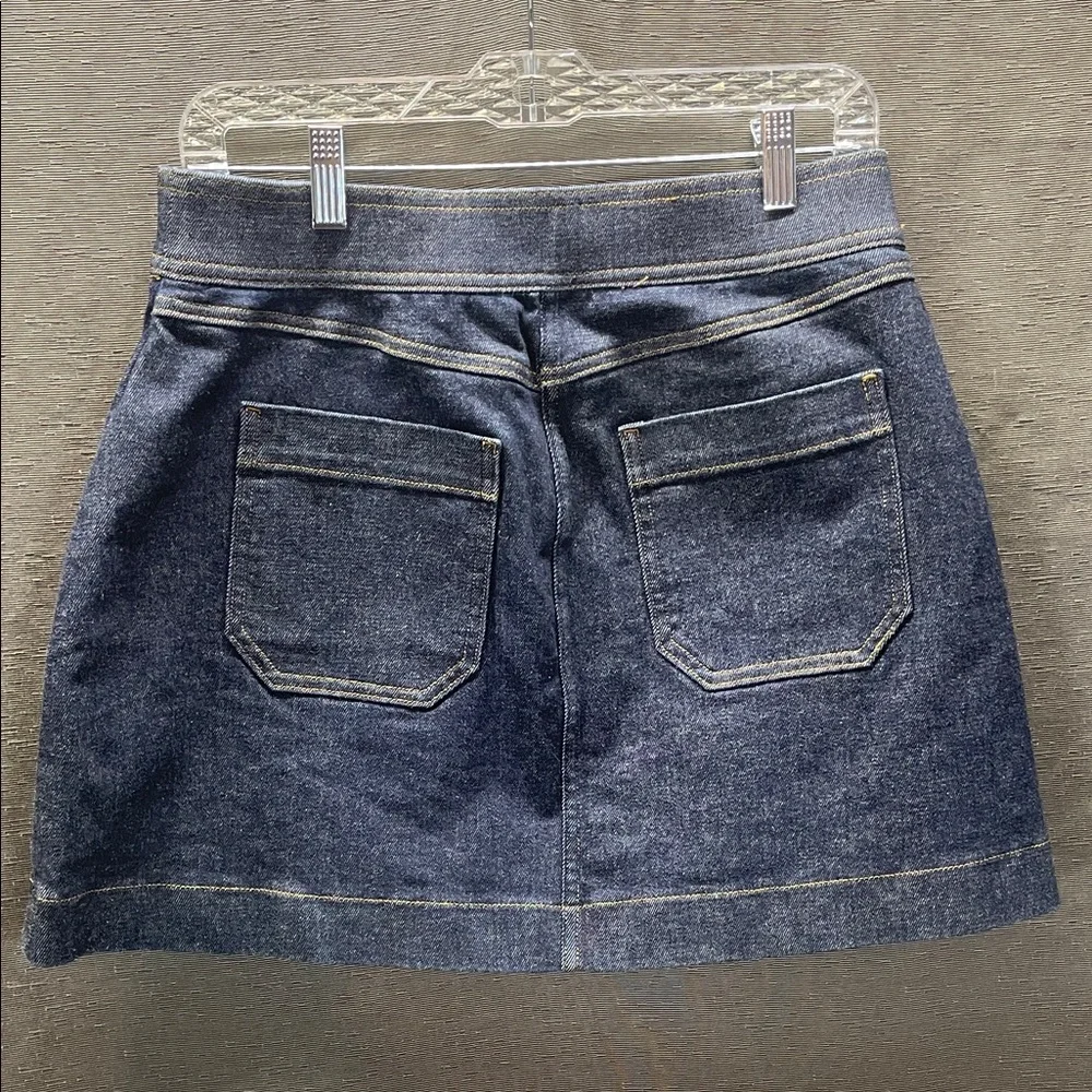 SPANX Denim Blue Mini Skirt